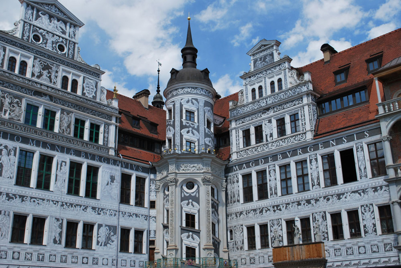 Дрезден внутренний двор Дворца-резиденции