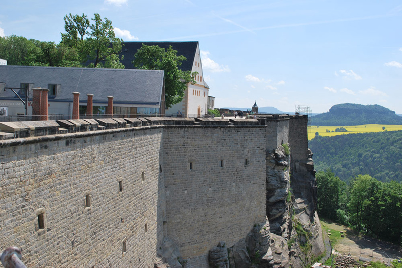 Саксонская Швейцария крепость Кёнигштайн
